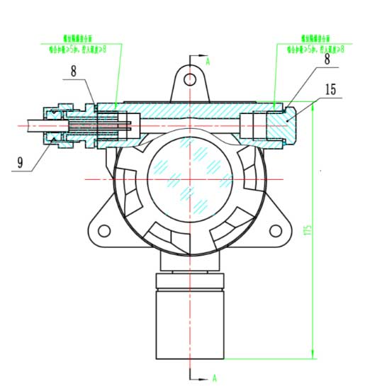 有毒氣體報警器結(jié)構(gòu)圖